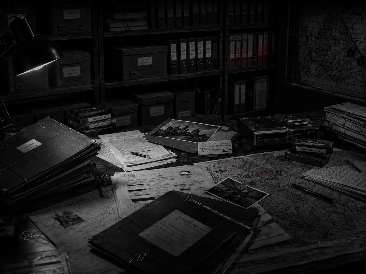 Arquivo misterioso e investigativo